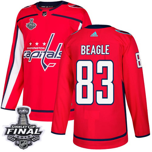 Adidas Capitals #83 Jay Beagle Red Home Authentic 2018 Stanley Cup Final Stitched NHL Jersey Adidas Capitals #83 Jay Beagle Red Home Authentic 2018 Stanley Cup Final Stitched NHL Jersey