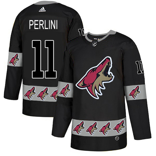 Adidas Coyotes #11 Brendan Perlini Black Authentic Team Logo Fashion Stitched NHL Jersey Adidas Coyotes #11 Brendan Perlini Black Authentic Team Logo Fashion Stitched NHL Jersey