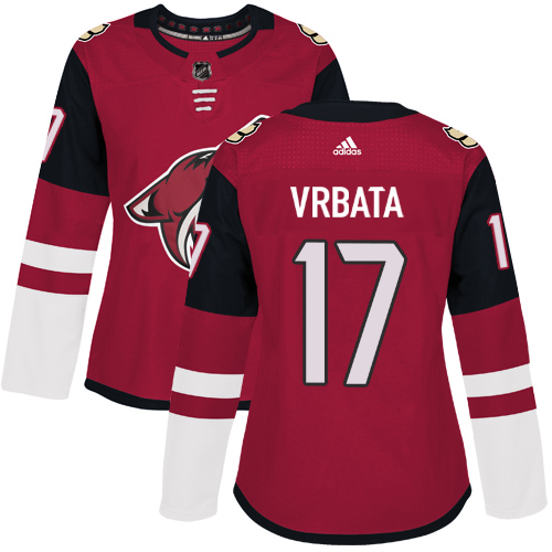 Adidas Coyotes #17 Radim Vrbata Maroon Home Authentic Women's Stitched NHL Jersey Adidas Coyotes #17 Radim Vrbata Maroon Home Authentic Women's Stitched NHL Jersey