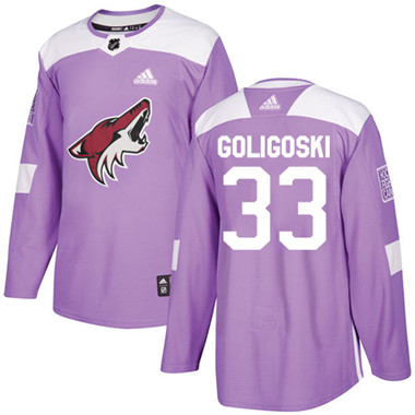 Adidas Coyotes #33 Alex Goligoski Purple Authentic Fights Cancer Stitched NHL Jersey Adidas Coyotes #33 Alex Goligoski Purple Authentic Fights Cancer Stitched NHL Jersey