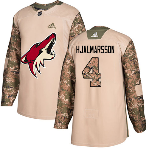 Adidas Coyotes #4 Niklas Hjalmarsson Camo Authentic 2017 Veterans Day Stitched NHL Jersey Adidas Coyotes #4 Niklas Hjalmarsson Camo Authentic 2017 Veterans Day Stitched NHL Jersey