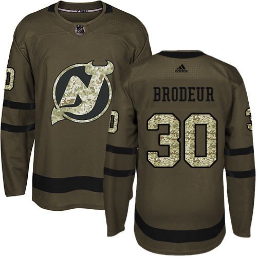 Adidas Devils #30 Martin Brodeur Green Salute to Service Stitched Youth NHL Jersey Adidas Devils #30 Martin Brodeur Green Salute to Service Stitched Youth NHL Jersey