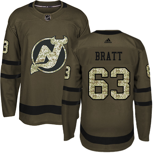 Adidas Devils #63 Jesper Bratt Green Salute to Service Stitched Youth NHL Jersey Adidas Devils #63 Jesper Bratt Green Salute to Service Stitched Youth NHL Jersey
