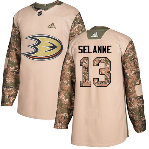 Adidas Ducks #13 Teemu Selanne Camo Authentic 2017 Veterans Day Stitched NHL Jersey Adidas Ducks #13 Teemu Selanne Camo Authentic 2017 Veterans Day Stitched NHL Jersey