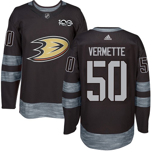 Adidas Ducks #50 Antoine Vermette Black 1917-2017 100th Anniversary Stitched NHL Jersey Adidas Ducks #50 Antoine Vermette Black 1917-2017 100th Anniversary Stitched NHL Jersey