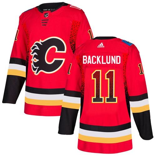 Adidas Flames #11 Mikael Backlund Red Home Authentic Drift Fashion Stitched NHL Jersey Adidas Flames #11 Mikael Backlund Red Home Authentic Drift Fashion Stitched NHL Jersey