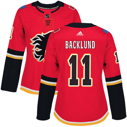 Adidas Flames #11 Mikael Backlund Red Home Authentic Women's Stitched NHL Jersey Adidas Flames #11 Mikael Backlund Red Home Authentic Women's Stitched NHL Jersey