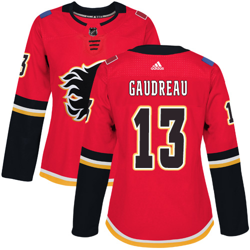 Adidas Flames #13 Johnny Gaudreau Red Home Authentic Women's Stitched NHL Jersey Adidas Flames #13 Johnny Gaudreau Red Home Authentic Women's Stitched NHL Jersey