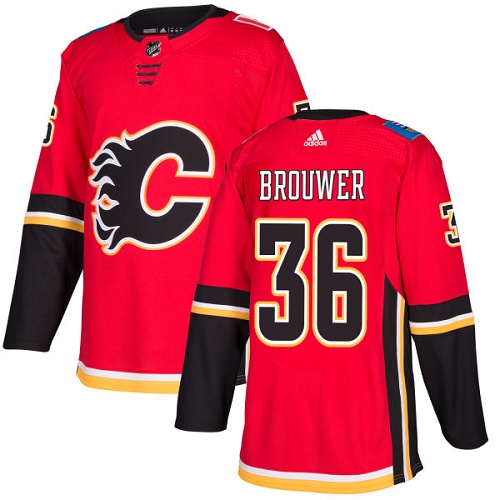 Adidas Flames #36 Troy Brouwer Red Home Authentic Stitched NHL Jersey Adidas Flames #36 Troy Brouwer Red Home Authentic Stitched NHL Jersey