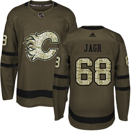 Adidas Flames #68 Jaromir Jagr Green Salute to Service Stitched NHL Jersey Adidas Flames #68 Jaromir Jagr Green Salute to Service Stitched NHL Jersey
