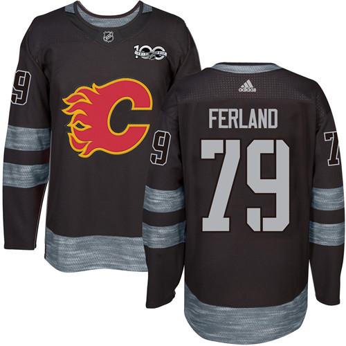 Adidas Flames #79 Michael Ferland Black 1917-2017 100th Anniversary Stitched NHL Jersey Adidas Flames #79 Michael Ferland Black 1917-2017 100th Anniversary Stitched NHL Jersey