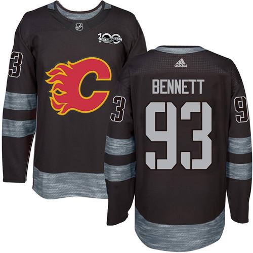 Adidas Flames #93 Sam Bennett Black 1917-2017 100th Anniversary Stitched NHL Jersey Adidas Flames #93 Sam Bennett Black 1917-2017 100th Anniversary Stitched NHL Jersey