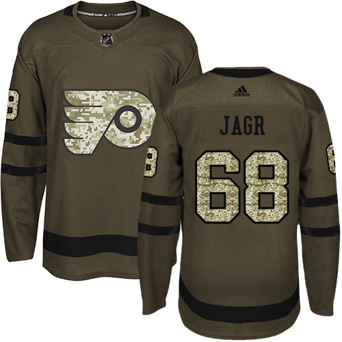 Adidas Flyers #68 Jaromir Jagr Green Salute to Service Stitched NHL Jersey Adidas Flyers #68 Jaromir Jagr Green Salute to Service Stitched NHL Jersey