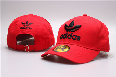 Adidas Fresh Logo Red Peaked Adjustable Hat YP Adidas Fresh Logo Red Peaked Adjustable Hat YP