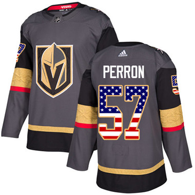 Adidas Golden Knights #57 David Perron Grey Home Authentic USA Flag Stitched Youth NHL Jersey Adidas Golden Knights #57 David Perron Grey Home Authentic USA Flag Stitched Youth NHL Jersey