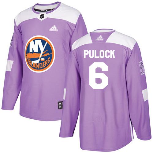 Adidas Islanders #6 Ryan Pulock Purple Authentic Fights Cancer Stitched NHL Jersey Adidas Islanders #6 Ryan Pulock Purple Authentic Fights Cancer Stitched NHL Jersey