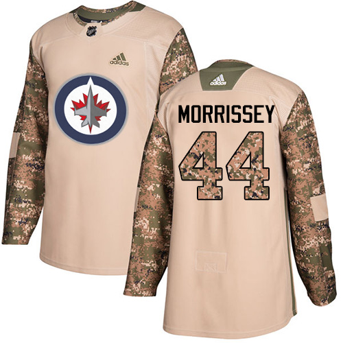 Adidas Jets #44 Josh Morrissey Camo Authentic 2017 Veterans Day Stitched NHL Jersey