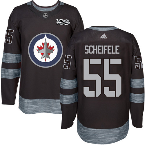 Adidas Jets #55 Mark Scheifele Black 1917-2017 100th Anniversary Stitched NHL Jersey Adidas Jets #55 Mark Scheifele Black 1917-2017 100th Anniversary Stitched NHL Jersey