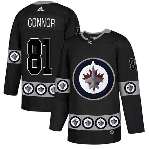 Adidas Jets #81 Kyle Connor Black Authentic Team Logo Fashion Stitched NHL Jersey Adidas Jets #81 Kyle Connor Black Authentic Team Logo Fashion Stitched NHL Jersey