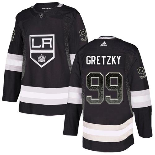 Adidas Kings #99 Wayne Gretzky Black Home Authentic Drift Fashion Stitched NHL Jersey Adidas Kings #99 Wayne Gretzky Black Home Authentic Drift Fashion Stitched NHL Jersey