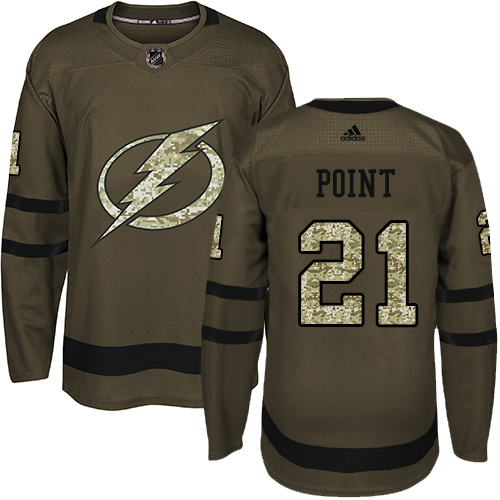 Adidas Lightning #21 Brayden Point Green Salute to Service Stitched Youth NHL Jersey Adidas Lightning #21 Brayden Point Green Salute to Service Stitched Youth NHL Jersey