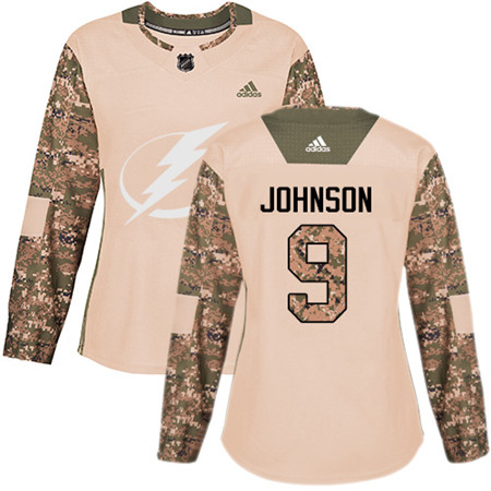 Adidas Lightning #9 Tyler Johnson Camo Authentic 2017 Veterans Day Women's Stitched NHL Jersey Adidas Lightning #9 Tyler Johnson Camo Authentic 2017 Veterans Day Women's Stitched NHL Jersey