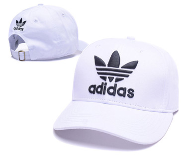 Adidas Logo White Fashion Adjustable Hat G