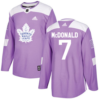 Adidas Maple Leafs #7 Lanny McDonald Purple Authentic Fights Cancer Stitched NHL Jersey Adidas Maple Leafs #7 Lanny McDonald Purple Authentic Fights Cancer Stitched NHL Jersey