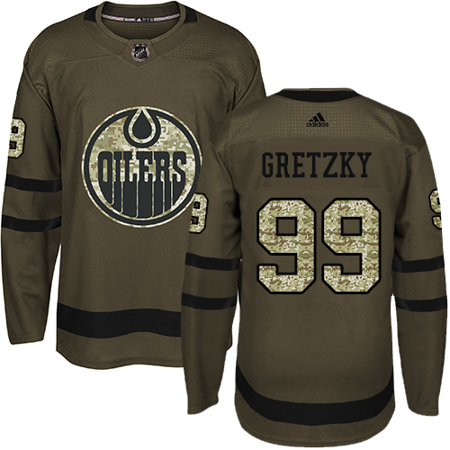 Adidas Oilers #99 Wayne Gretzky Green Salute to Service Stitched Youth NHL Jersey Adidas Oilers #99 Wayne Gretzky Green Salute to Service Stitched Youth NHL Jersey