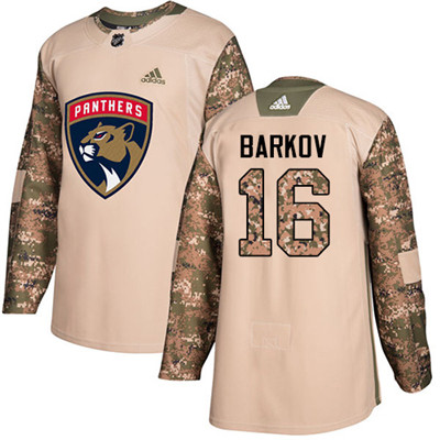 Adidas Panthers #16 Aleksander Barkov Camo Authentic 2017 Veterans Day Stitched Youth NHL Jersey