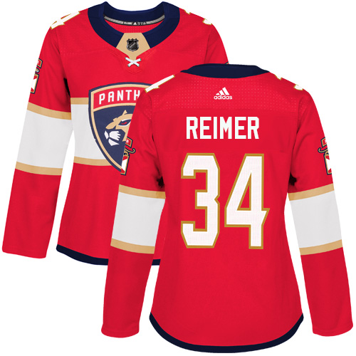 Adidas Panthers #34 James Reimer Red Home Authentic Women's Stitched NHL Jersey Adidas Panthers #34 James Reimer Red Home Authentic Women's Stitched NHL Jersey
