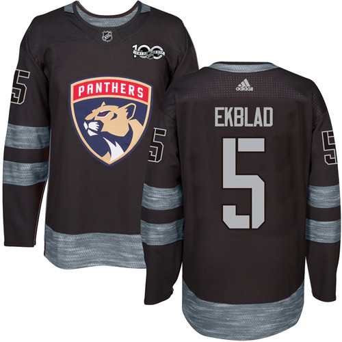 Adidas Panthers #5 Aaron Ekblad Black 1917-2017 100th Anniversary Stitched NHL Jersey Adidas Panthers #5 Aaron Ekblad Black 1917-2017 100th Anniversary Stitched NHL Jersey