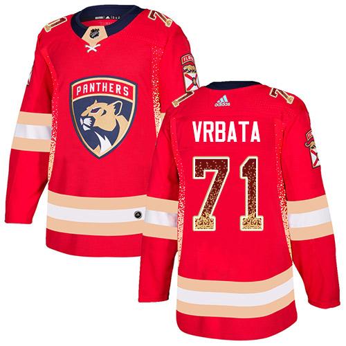 Adidas Panthers #71 Radim Vrbata Red Home Authentic Drift Fashion Stitched NHL Jersey