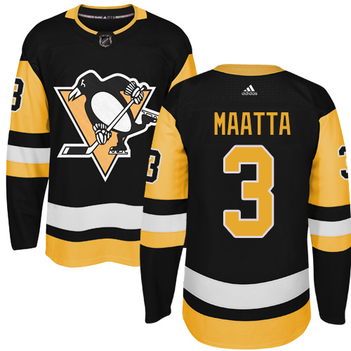 Adidas Penguins #3 Olli Maatta Black Alternate Authentic Stitched NHL Jersey Adidas Penguins #3 Olli Maatta Black Alternate Authentic Stitched NHL Jersey