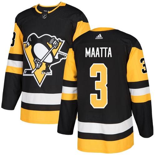 Adidas Penguins #3 Olli Maatta Black Home Authentic Stitched NHL Jersey Adidas Penguins #3 Olli Maatta Black Home Authentic Stitched NHL Jersey