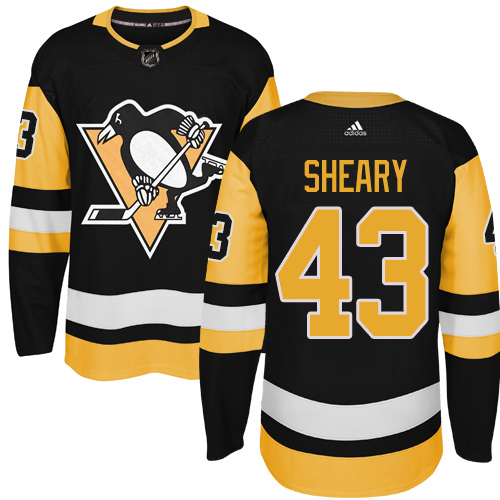 Adidas Penguins #43 Conor Sheary Black Alternate Authentic Stitched NHL Jersey Adidas Penguins #43 Conor Sheary Black Alternate Authentic Stitched NHL Jersey