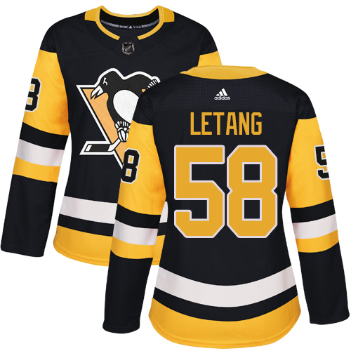Adidas Penguins #58 Kris Letang Black Home Authentic Women's Stitched NHL Jersey Adidas Penguins #58 Kris Letang Black Home Authentic Women's Stitched NHL Jersey