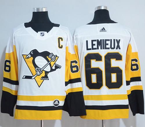 Adidas Penguins #66 Mario Lemieux White Road Authentic Stitched NHL Jersey Adidas Penguins #66 Mario Lemieux White Road Authentic Stitched NHL Jersey