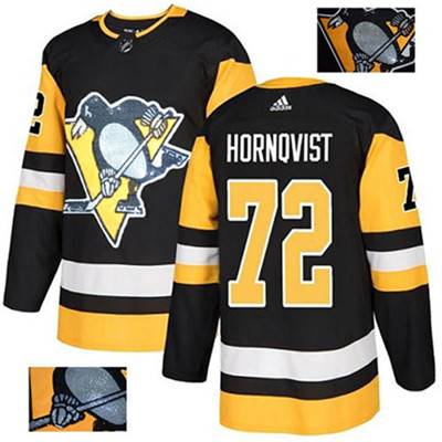 Adidas Penguins #72 Patric Hornqvist Black Home Authentic Fashion Gold Stitched NHL Jersey Adidas Penguins #72 Patric Hornqvist Black Home Authentic Fashion Gold Stitched NHL Jersey