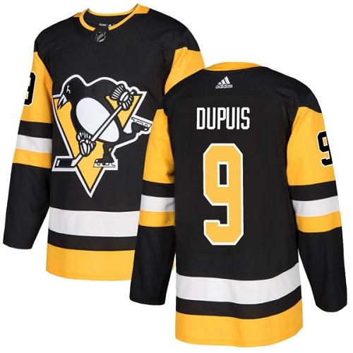Adidas Penguins #9 Pascal Dupuis Black Home Authentic Stitched NHL Jersey