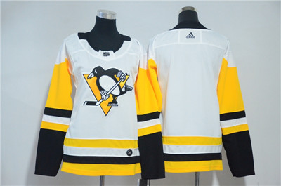 Adidas Penguins Blank White Youth  Jersey