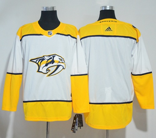 Adidas Predators Blank White Road Authentic Stitched NHL Jersey Adidas Predators Blank White Road Authentic Stitched NHL Jersey
