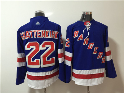 Adidas Rangers #22 Kevin Shattenkirk Blue Jersey Adidas Rangers #22 Kevin Shattenkirk Blue Jersey