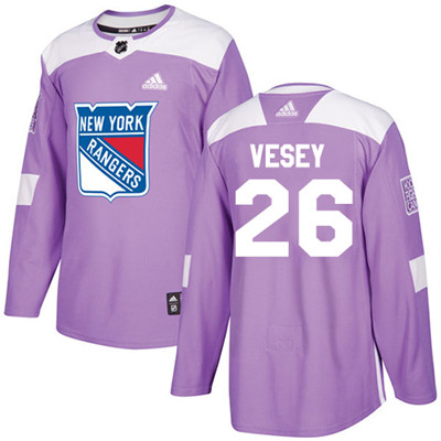 Adidas Rangers #26 Jimmy Vesey Purple Authentic Fights Cancer Stitched Youth NHL Jersey Adidas Rangers #26 Jimmy Vesey Purple Authentic Fights Cancer Stitched Youth NHL Jersey