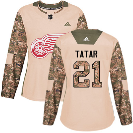 Adidas Red Wings #21 Tomas Tatar Camo Authentic 2017 Veterans Day Women's Stitched NHL Jersey Adidas Red Wings #21 Tomas Tatar Camo Authentic 2017 Veterans Day Women's Stitched NHL Jersey