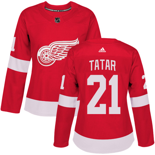 Adidas Red Wings #21 Tomas Tatar Red Home Authentic Women's Stitched NHL Jersey Adidas Red Wings #21 Tomas Tatar Red Home Authentic Women's Stitched NHL Jersey