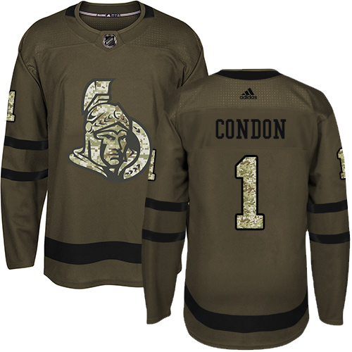 Adidas Senators #1 Mike Condon Green Salute to Service Stitched Youth NHL Jersey Adidas Senators #1 Mike Condon Green Salute to Service Stitched Youth NHL Jersey
