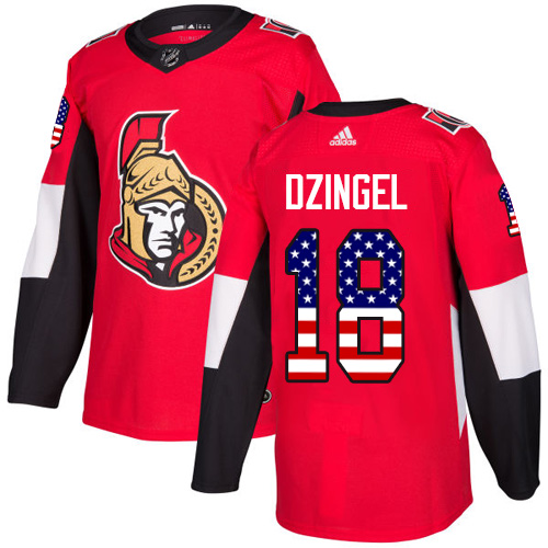 Adidas Senators #18 Ryan Dzingel Red Home Authentic USA Flag Stitched NHL Jersey Adidas Senators #18 Ryan Dzingel Red Home Authentic USA Flag Stitched NHL Jersey