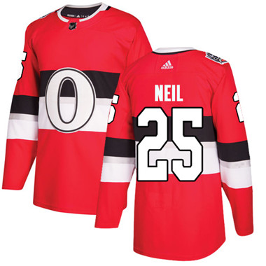 Adidas Senators #25 Chris Neil Red Authentic 2017 100 Classic Stitched Youth NHL Jersey Adidas Senators #25 Chris Neil Red Authentic 2017 100 Classic Stitched Youth NHL Jersey