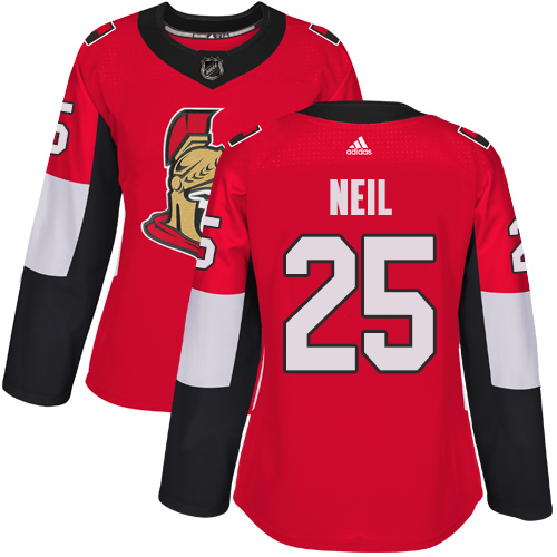 Adidas Senators #25 Chris Neil Red Home Authentic Women's Stitched NHL Jersey Adidas Senators #25 Chris Neil Red Home Authentic Women's Stitched NHL Jersey